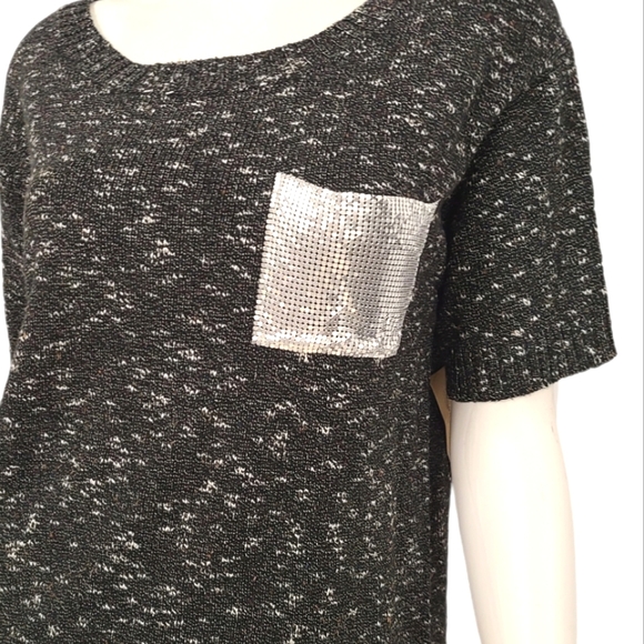 New with Tags Nine West Vintage American Jeans Sliver Pocket Sweater size Small - Picture 3 of 8